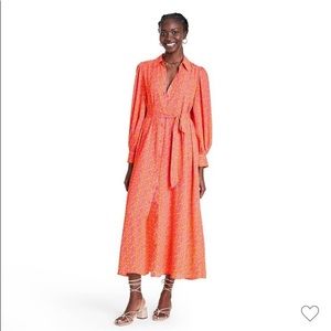 NWT Alexis Target Floral Long Sleeve Dress Size L